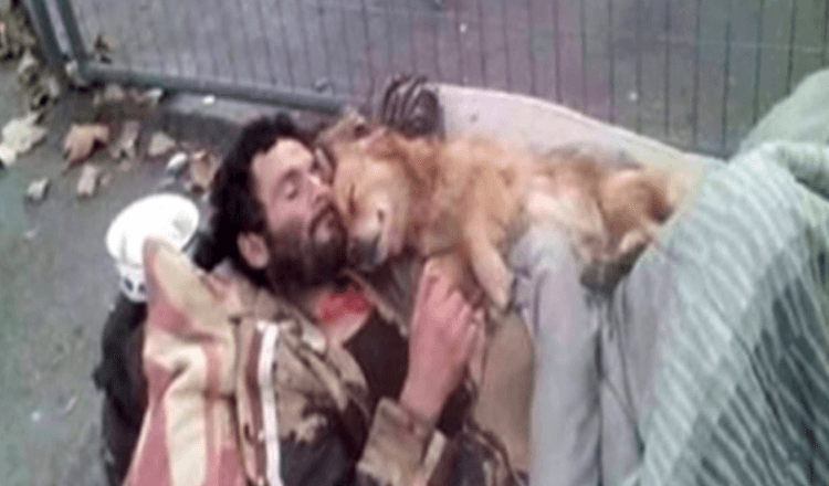 Ce SDF dort avec son chien dans les bras, un ange à quatre pattes qui ne le laisse jamais tomber